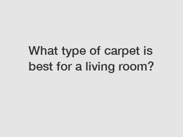 What type of carpet is best for a living room?