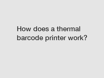 How does a thermal barcode printer work?