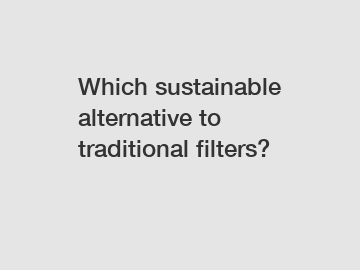 Which sustainable alternative to traditional filters?