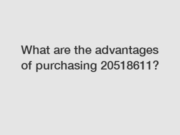 What are the advantages of purchasing 20518611?