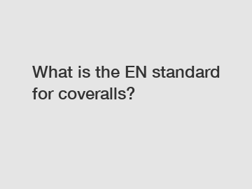 What is the EN standard for coveralls?
