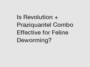 Is Revolution + Praziquantel Combo Effective for Feline Deworming?