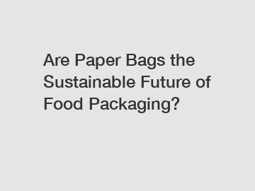 Are Paper Bags the Sustainable Future of Food Packaging?