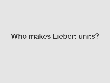 Who makes Liebert units?